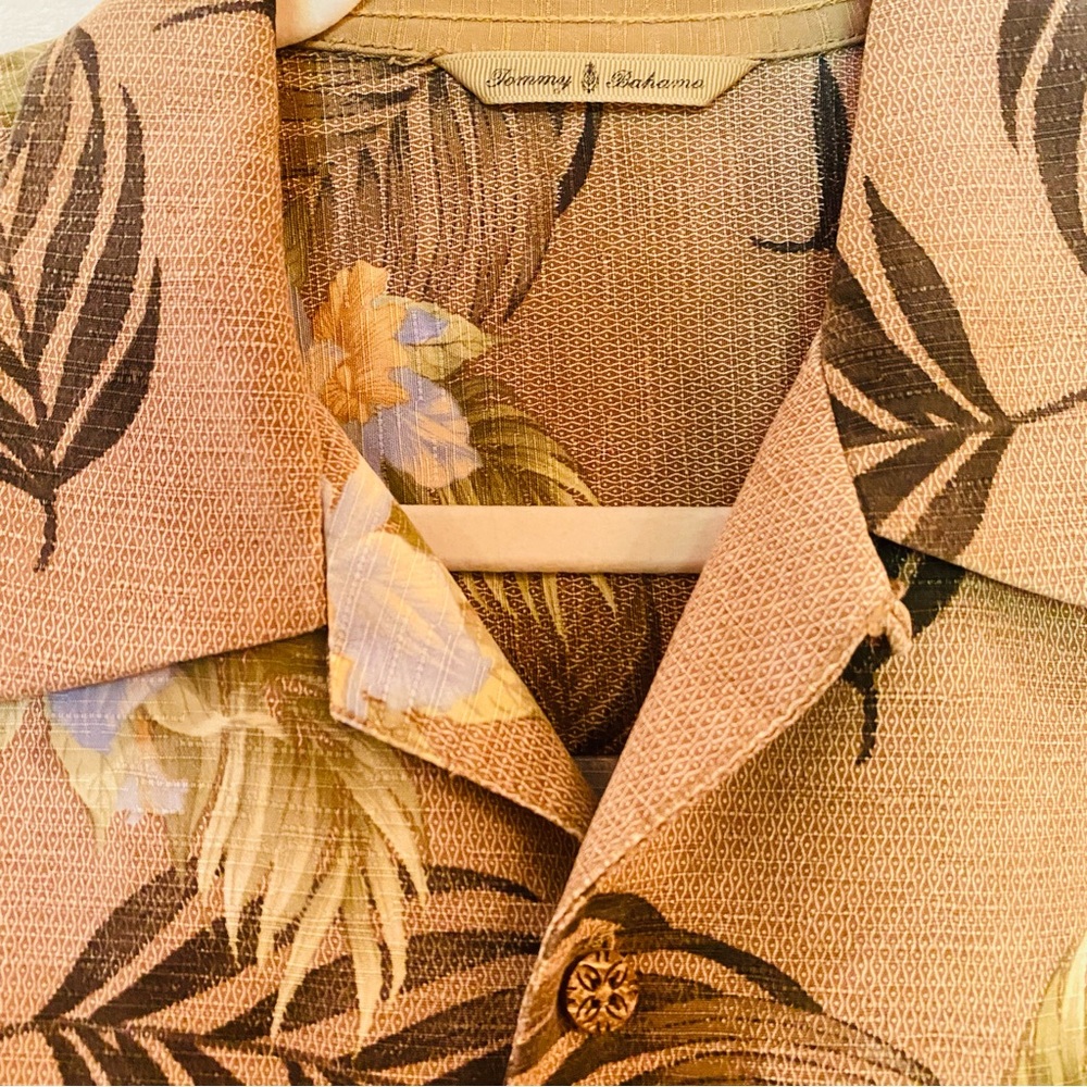 Tommy Bahama, Tropical Leaf Print Shirt